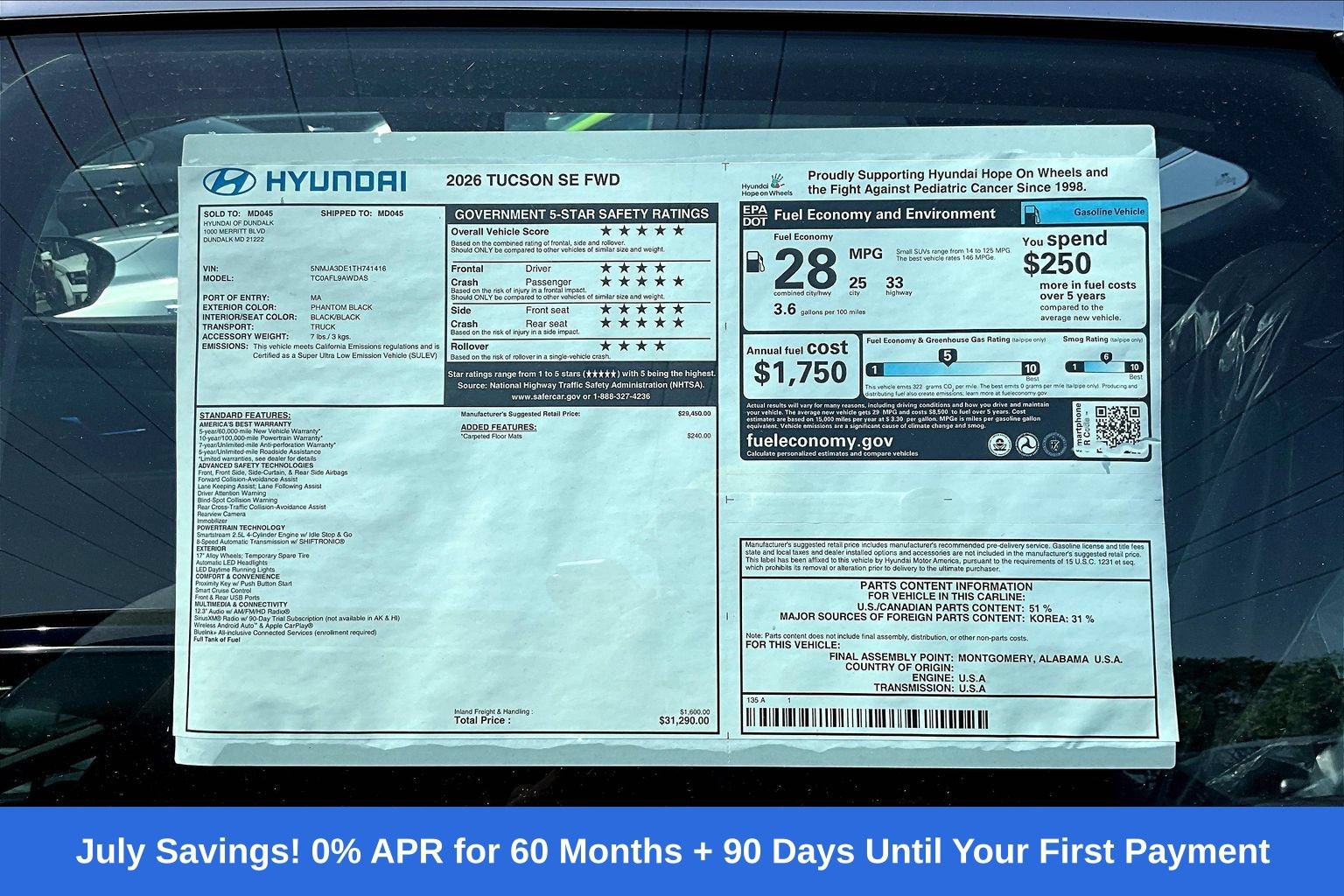 New 2026 Hyundai Tucson SE FWD image 14