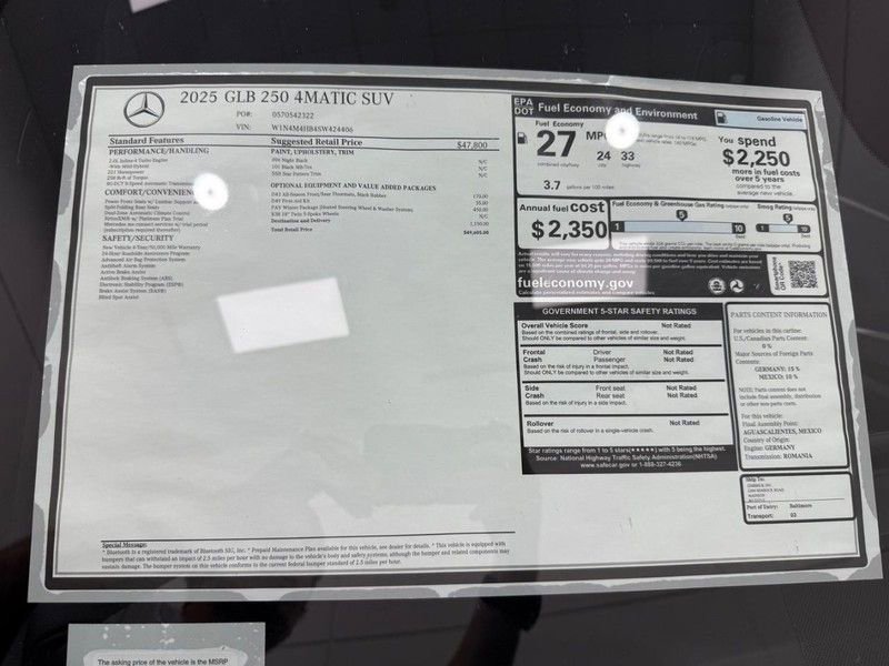 New 2025 Mercedes-Benz GLB 250 4MATIC image 4