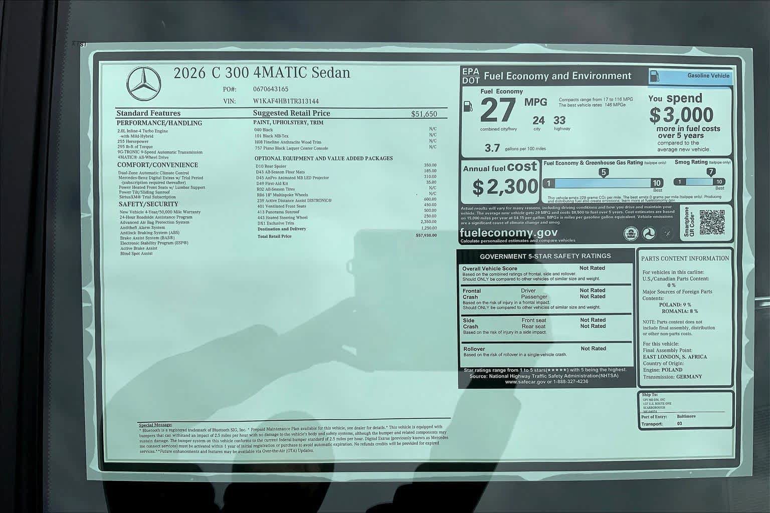 Used 2026 Mercedes-Benz C 300 4MATIC Sedan image 26