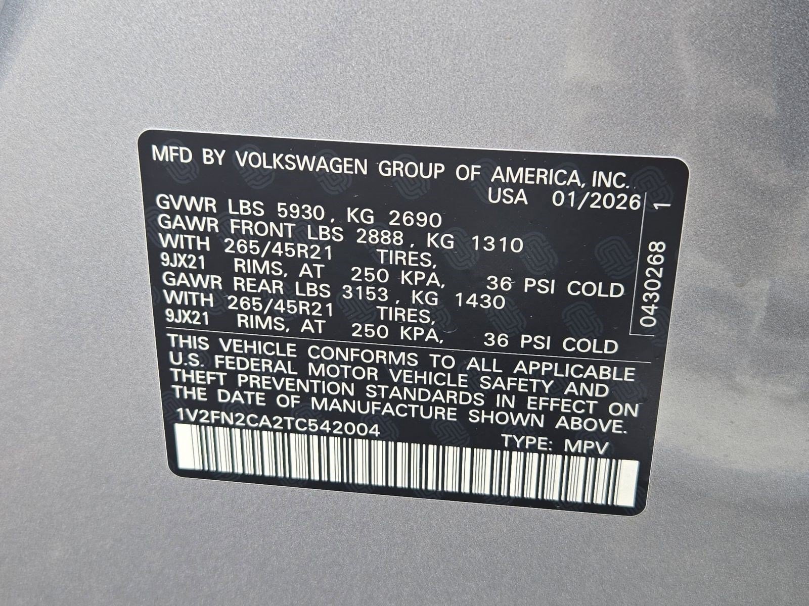 New 2026 Volkswagen Atlas SEL Premium R-Line AWD/4WD image 20