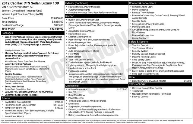 Used 2012 Cadillac CTS Luxury image 5