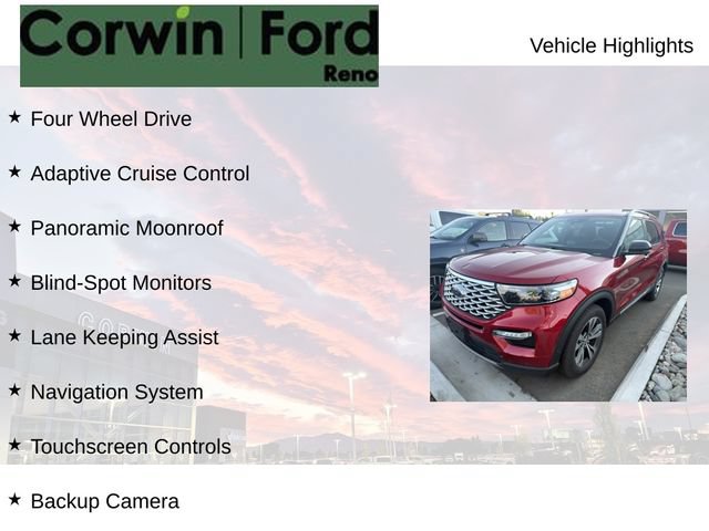 Used 2020 Ford Explorer Platinum w/ Premium Technology Package AWD/4WD image 8