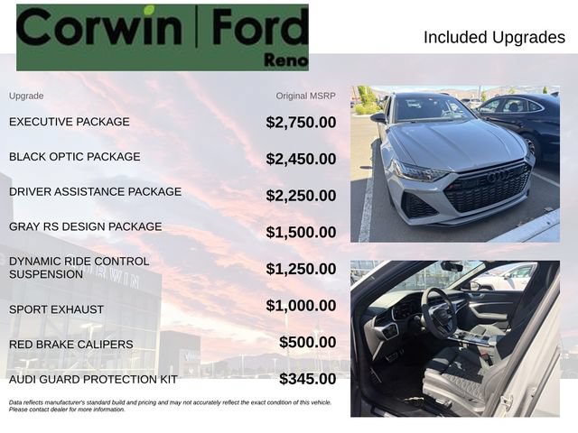 Used 2023 Audi RS 6 w/ Executive Package AWD/4WD image 3