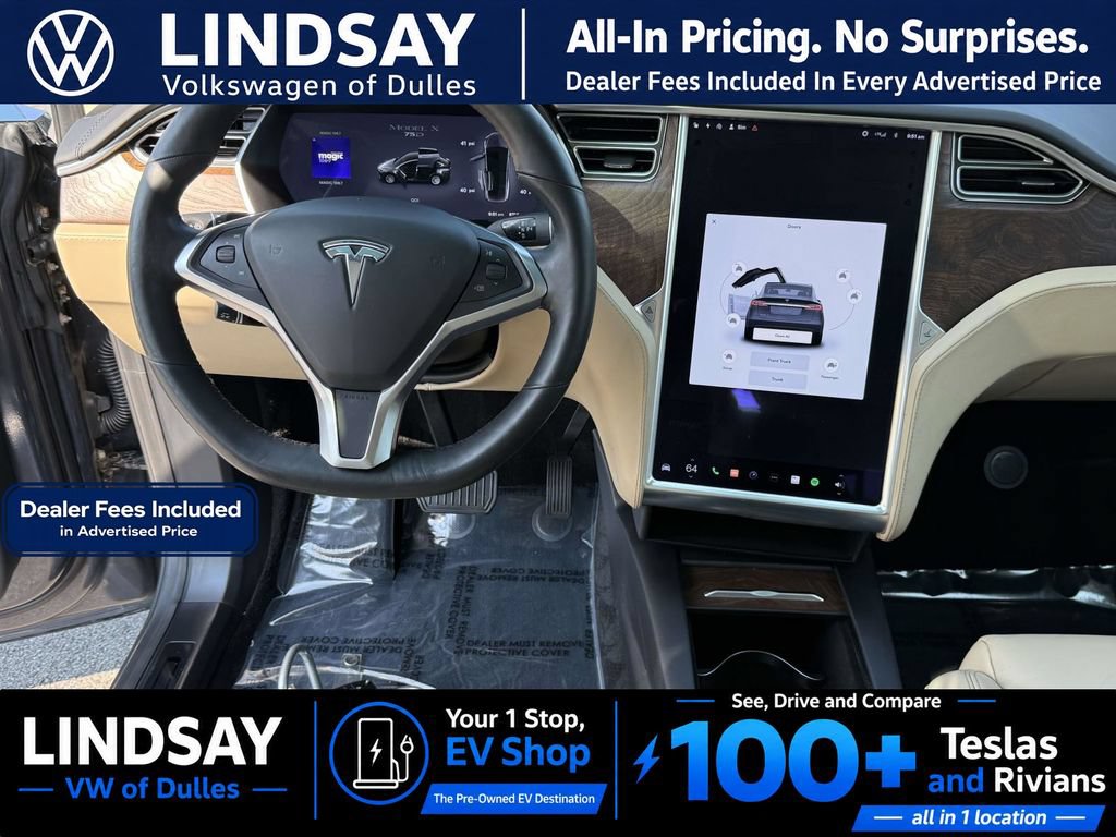 Used 2017 Tesla Model X 75D AWD/4WD image 10