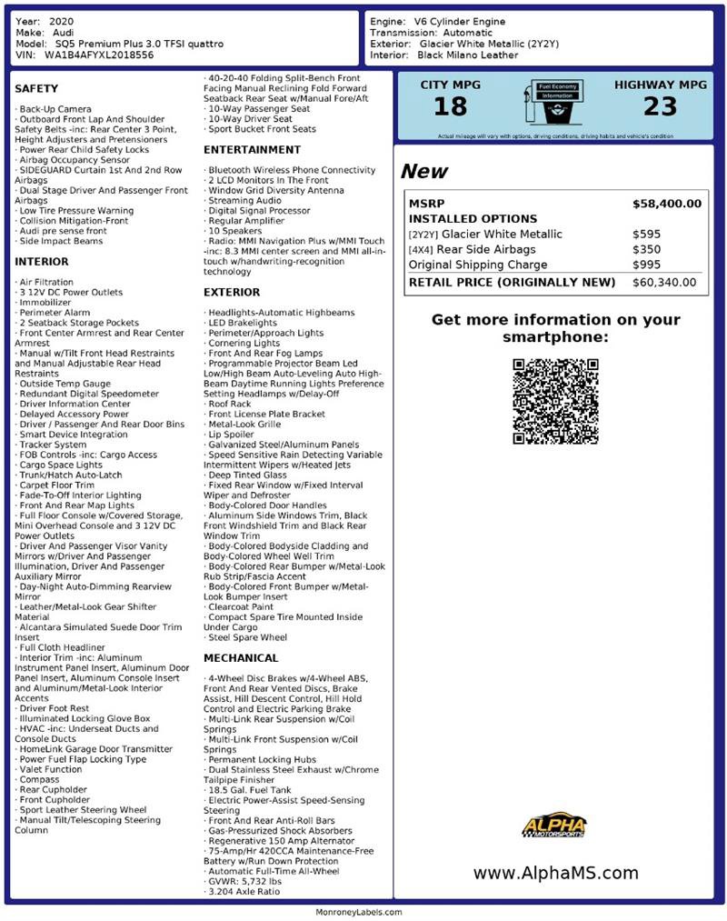 Used 2020 Audi SQ5 Premium Plus image 3