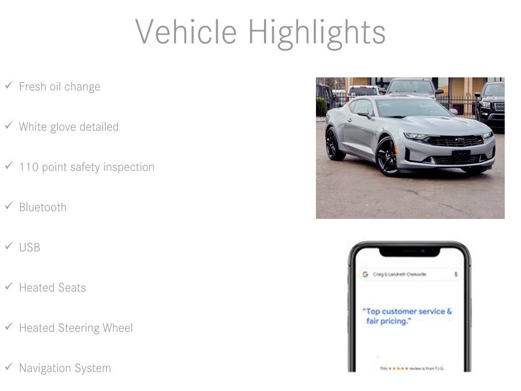 Used 2023 Chevrolet Camaro LT w/ RS Package image 6