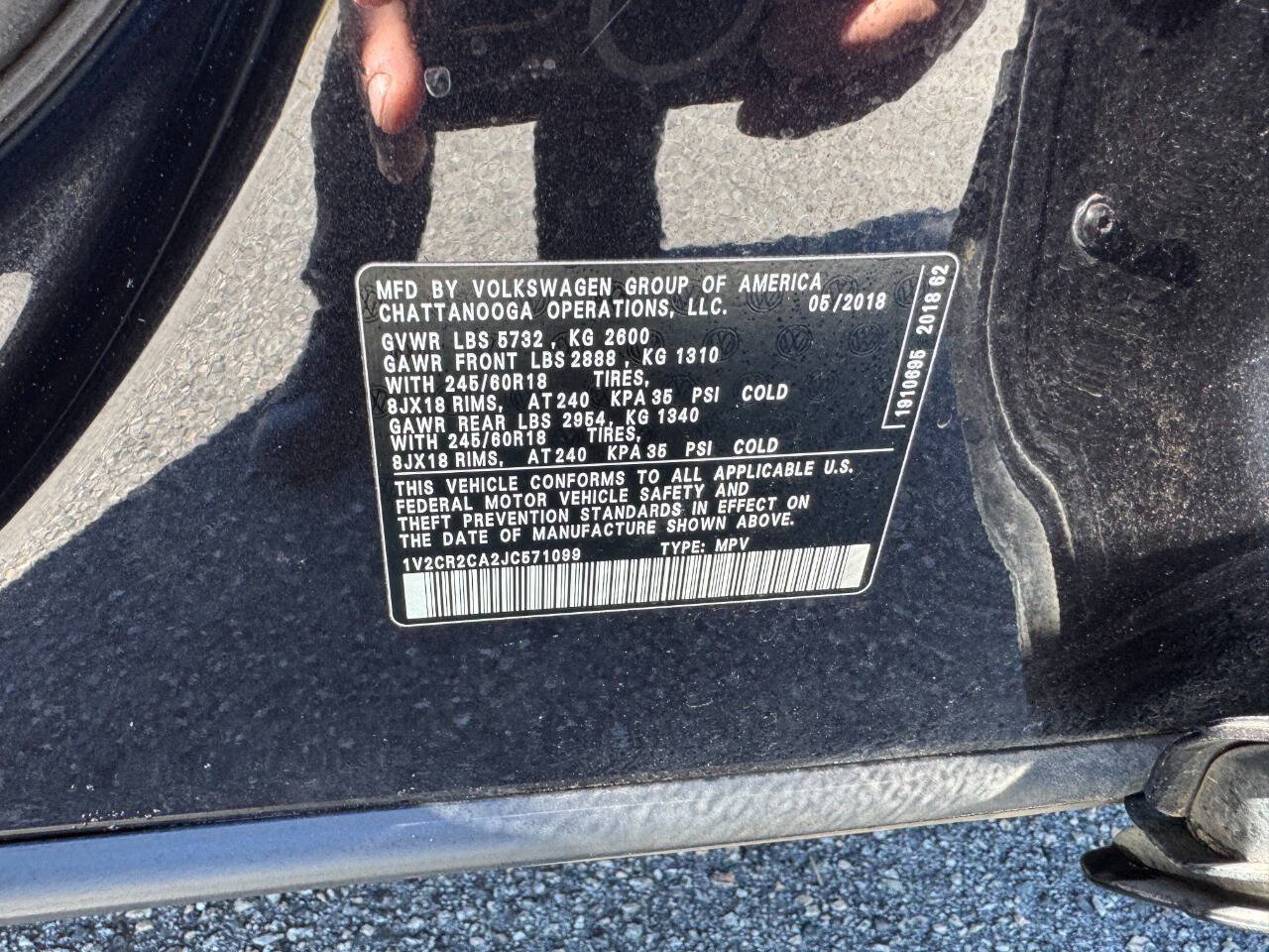 Used 2018 Volkswagen Atlas SE FWD image 54