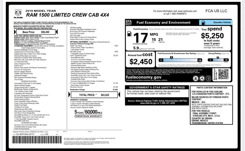 Used 2019 RAM 1500 Limited image 24