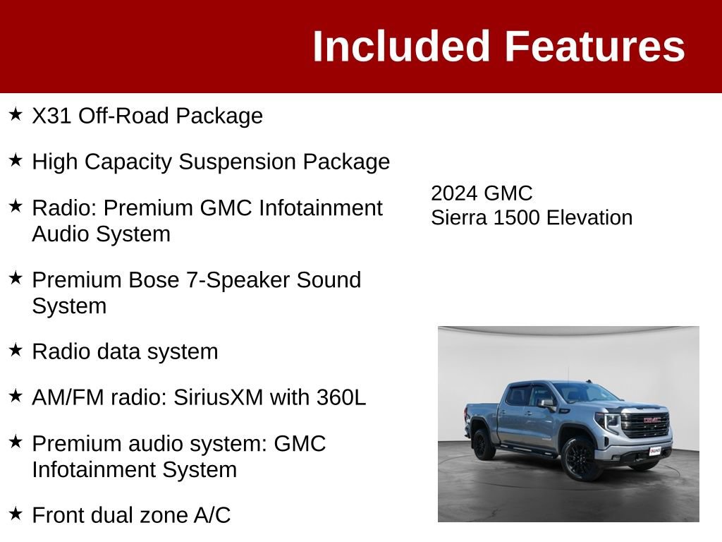 Used 2024 GMC Sierra 1500 Elevation w/ Elevation Premium Package AWD/4WD image 4