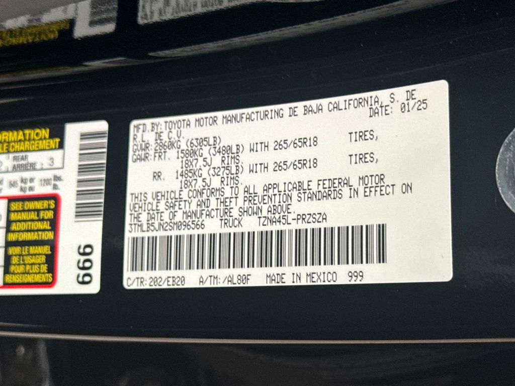 Used 2025 Toyota Tacoma Limited image 52