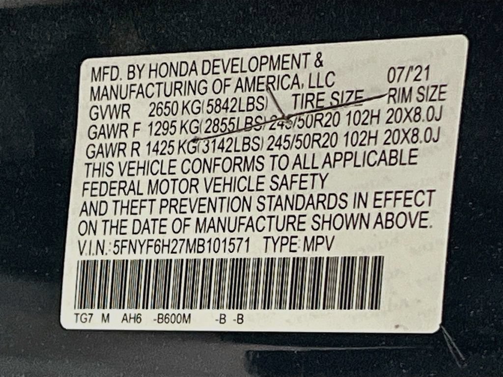 Used 2021 Honda Pilot Special Edition image 33