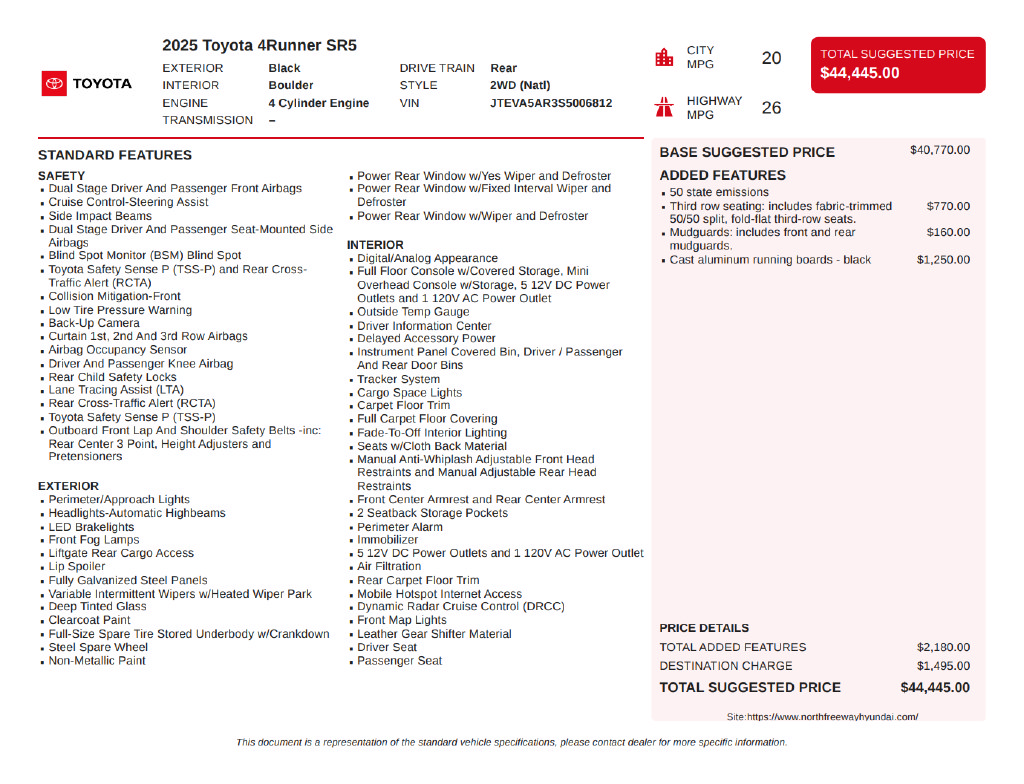 Used 2025 Toyota 4Runner SR5 RWD image 3