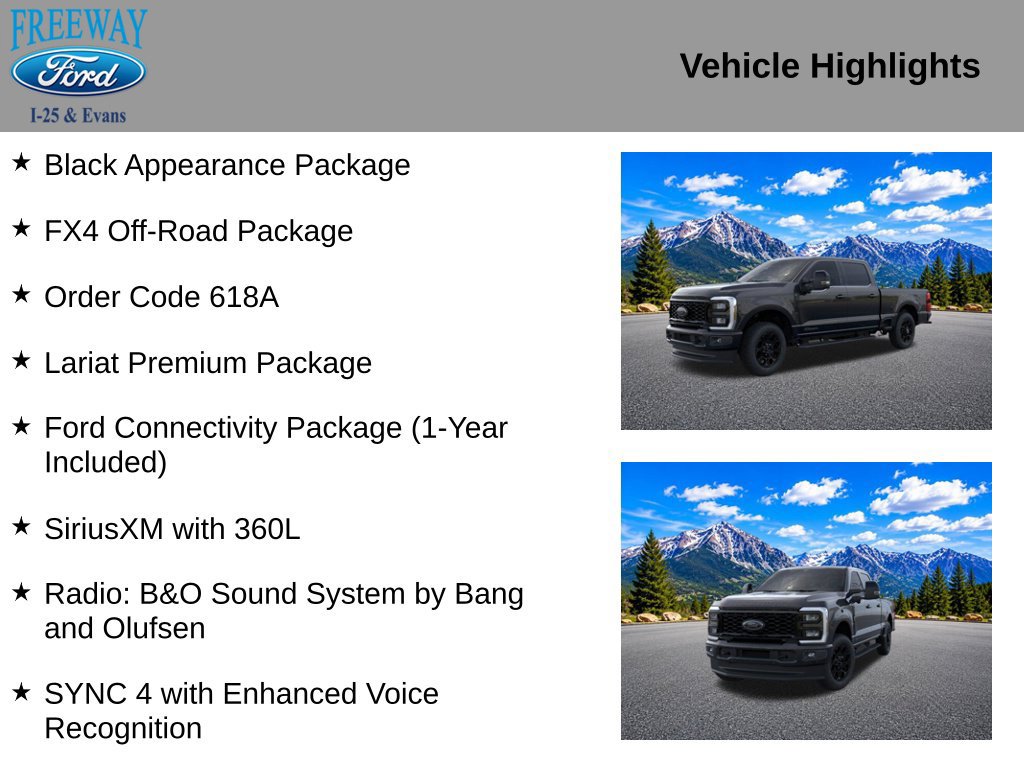 New 2026 Ford F350 Lariat w/ Black Appearance Package AWD/4WD image 2