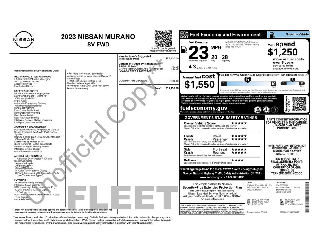 Used 2023 Nissan Murano SV FWD image 33