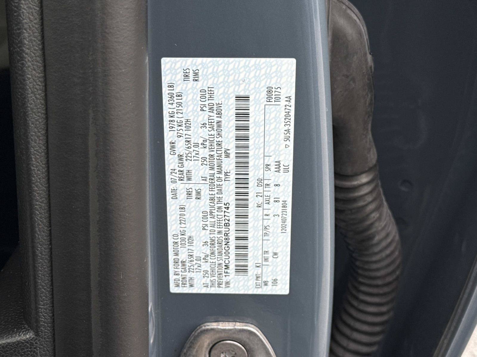 Used 2024 Ford Escape Active w/ Cold Weather Package FWD image 24