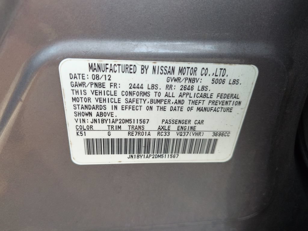 Used 2013 INFINITI M37 w/ Premium Pkg RWD image 30