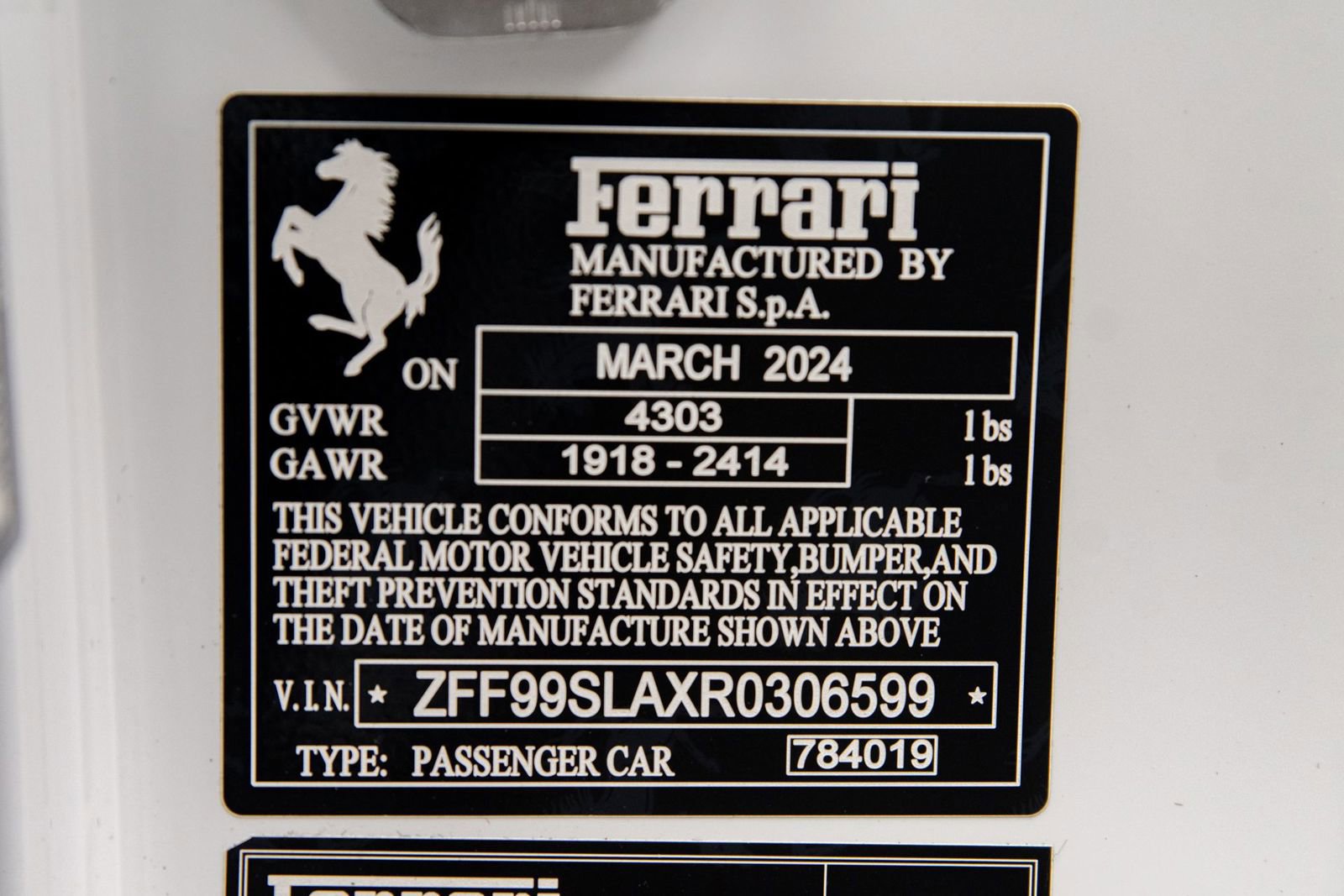 Certified 2024 Ferrari 296 GTB RWD image 34