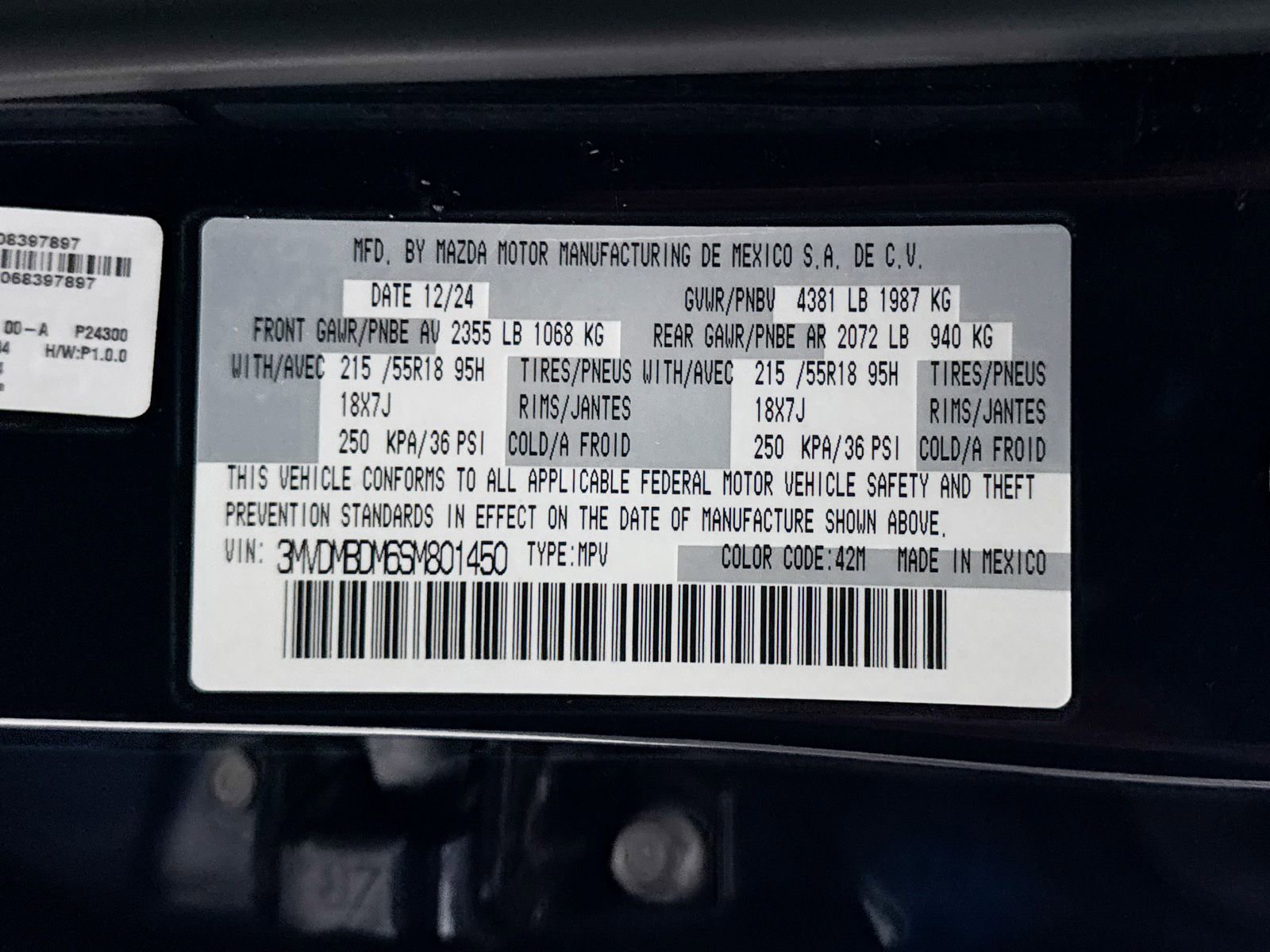 Certified 2025 MAZDA CX-30 AWD 2.5 S w/ Premium Package image 41