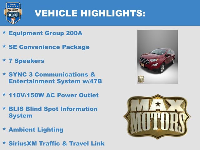 Used 2020 Ford EcoSport SE w/ SE Convenience Package image 6