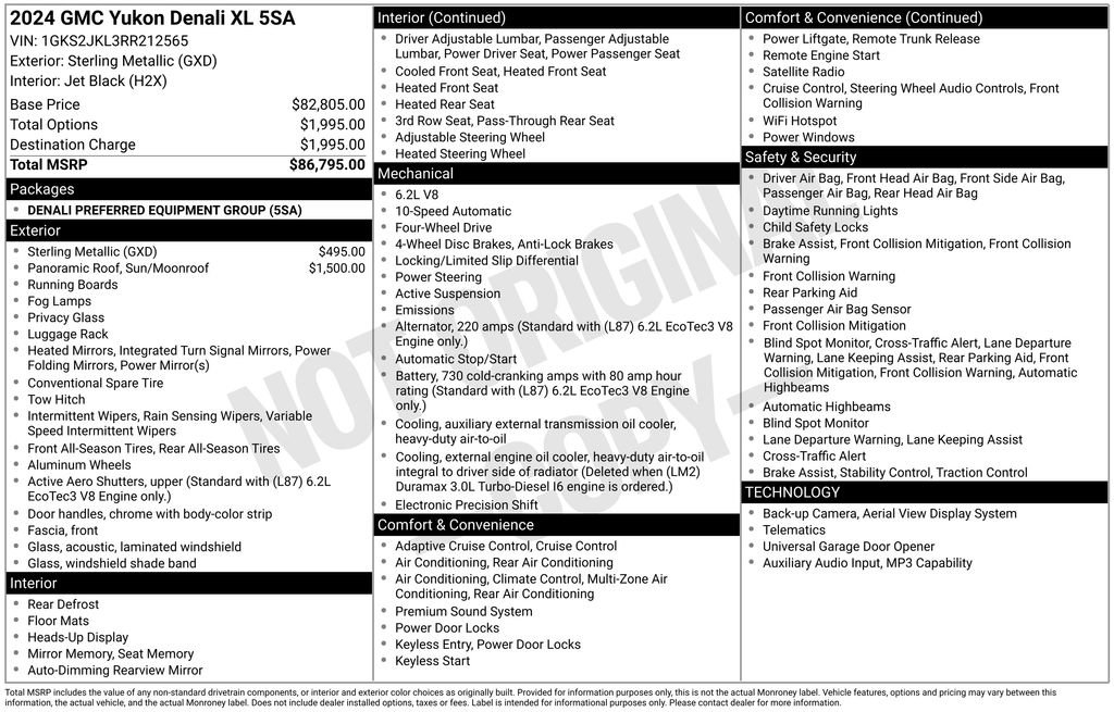 Used 2024 GMC Yukon XL Denali AWD/4WD image 12