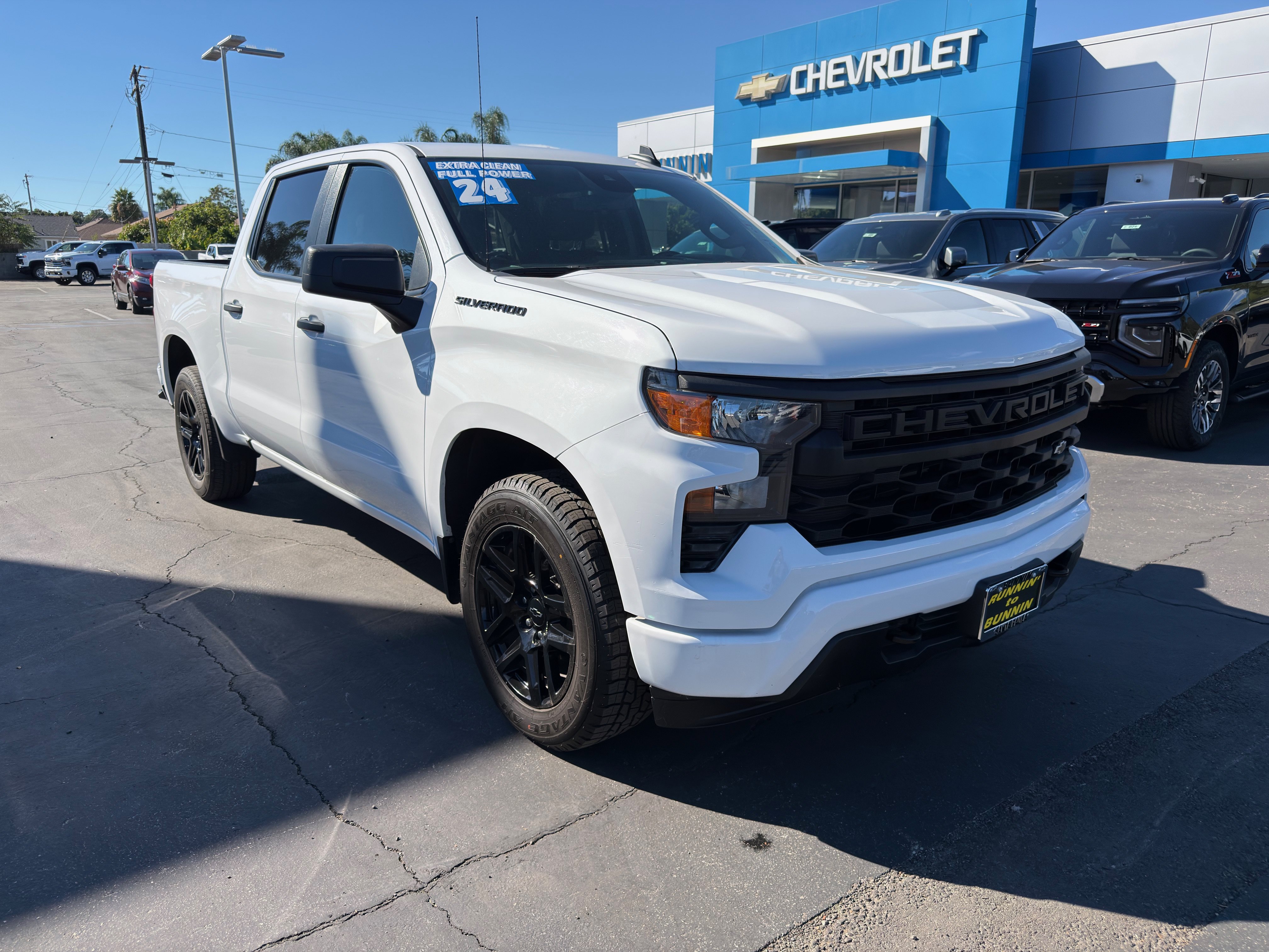 Used 2024 Chevrolet Silverado 1500 Custom w/ LPO, Dark Essentials Package RWD image 2