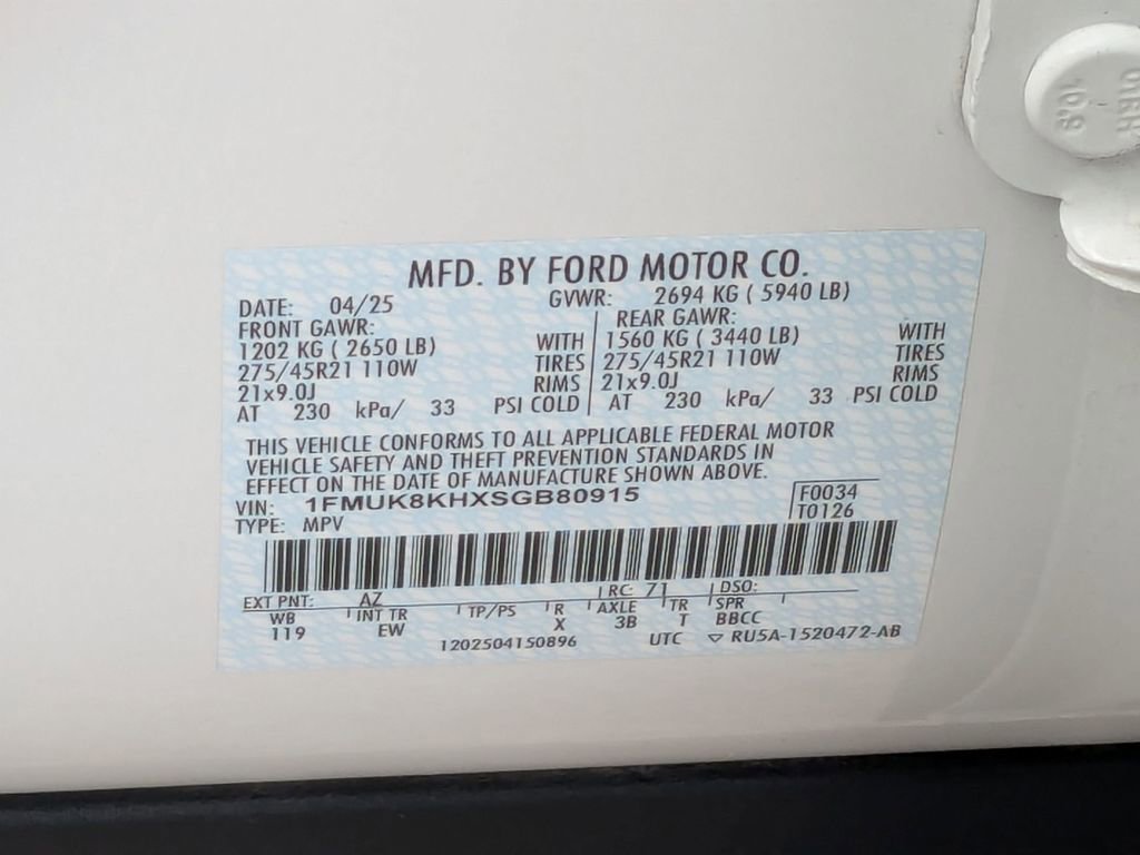 Used 2025 Ford Explorer ST-Line w/ ST-Line Street Pack image 34