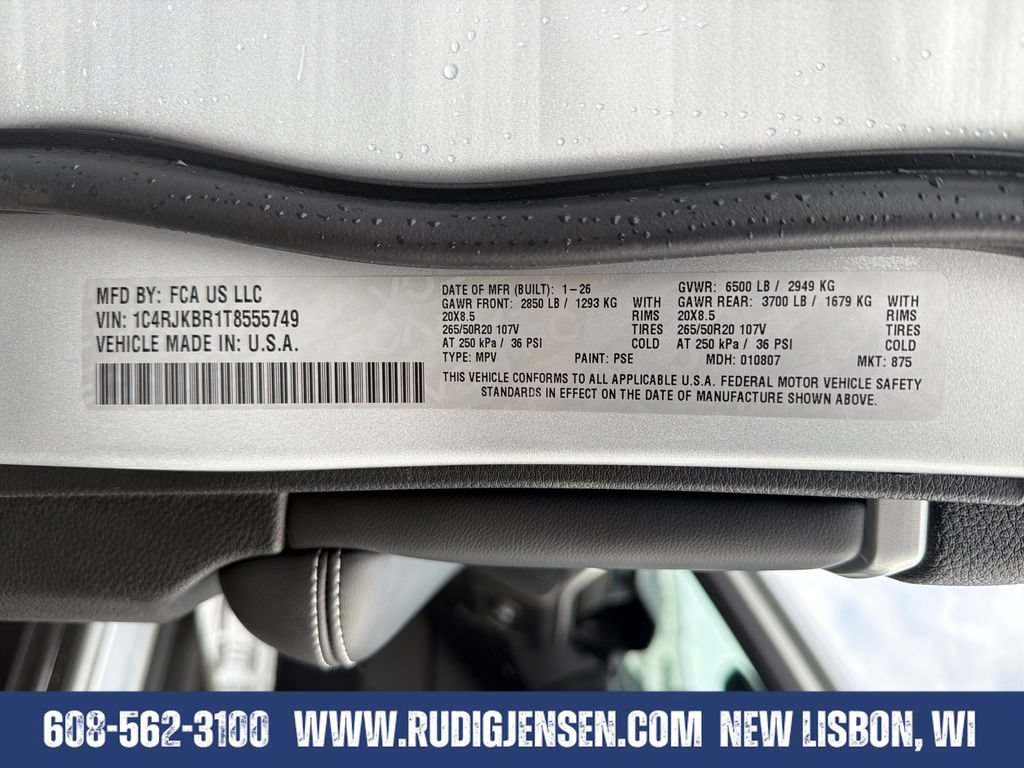 New 2026 Jeep Grand Cherokee L Limited w/ Limited Altitude Package AWD/4WD image 30