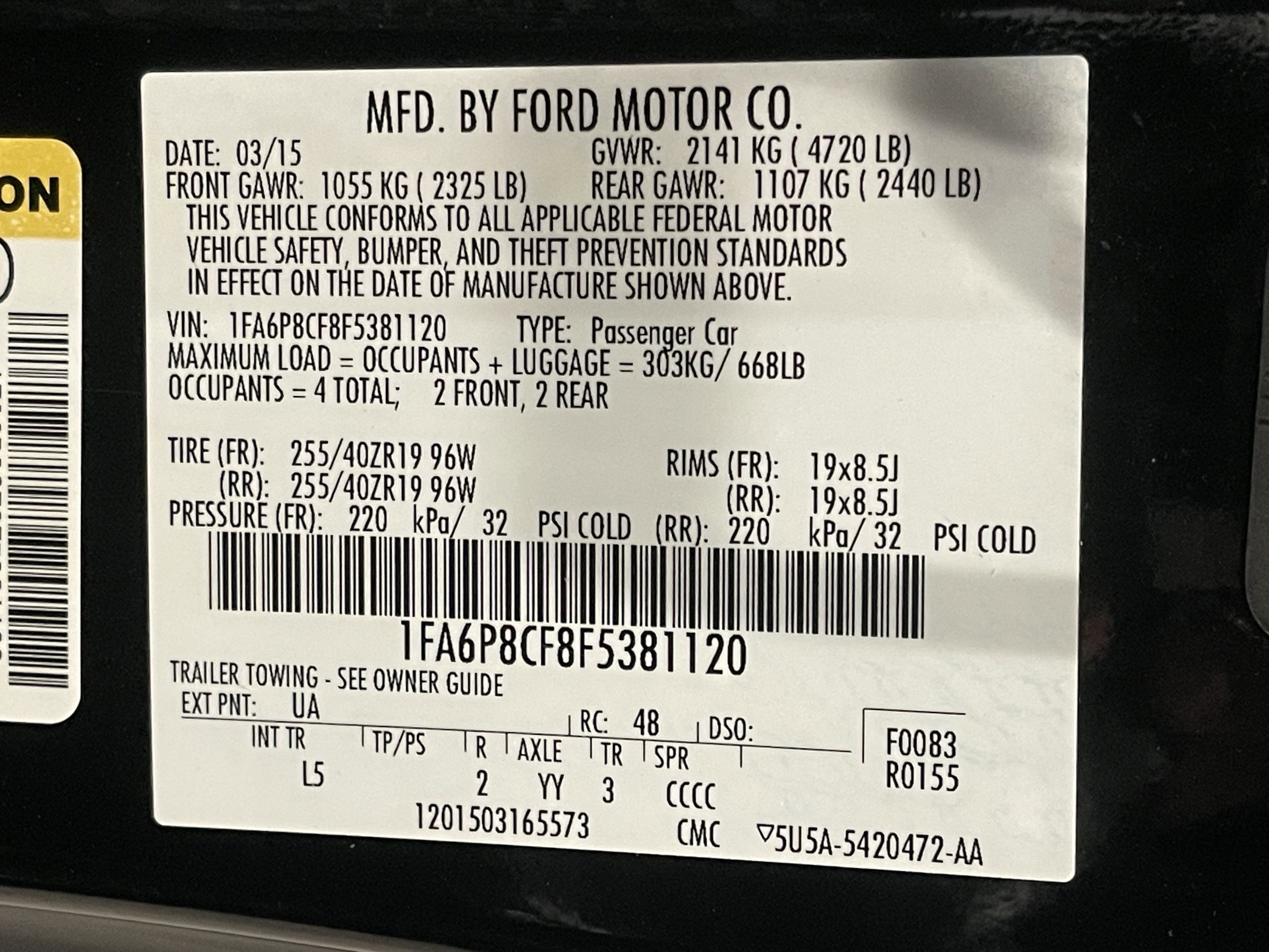 Used 2015 Ford Mustang GT Premium w/ 50 Years Appearance Package RWD image 24