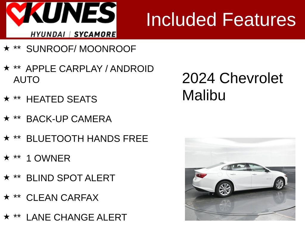 Used 2024 Chevrolet Malibu LT image 2