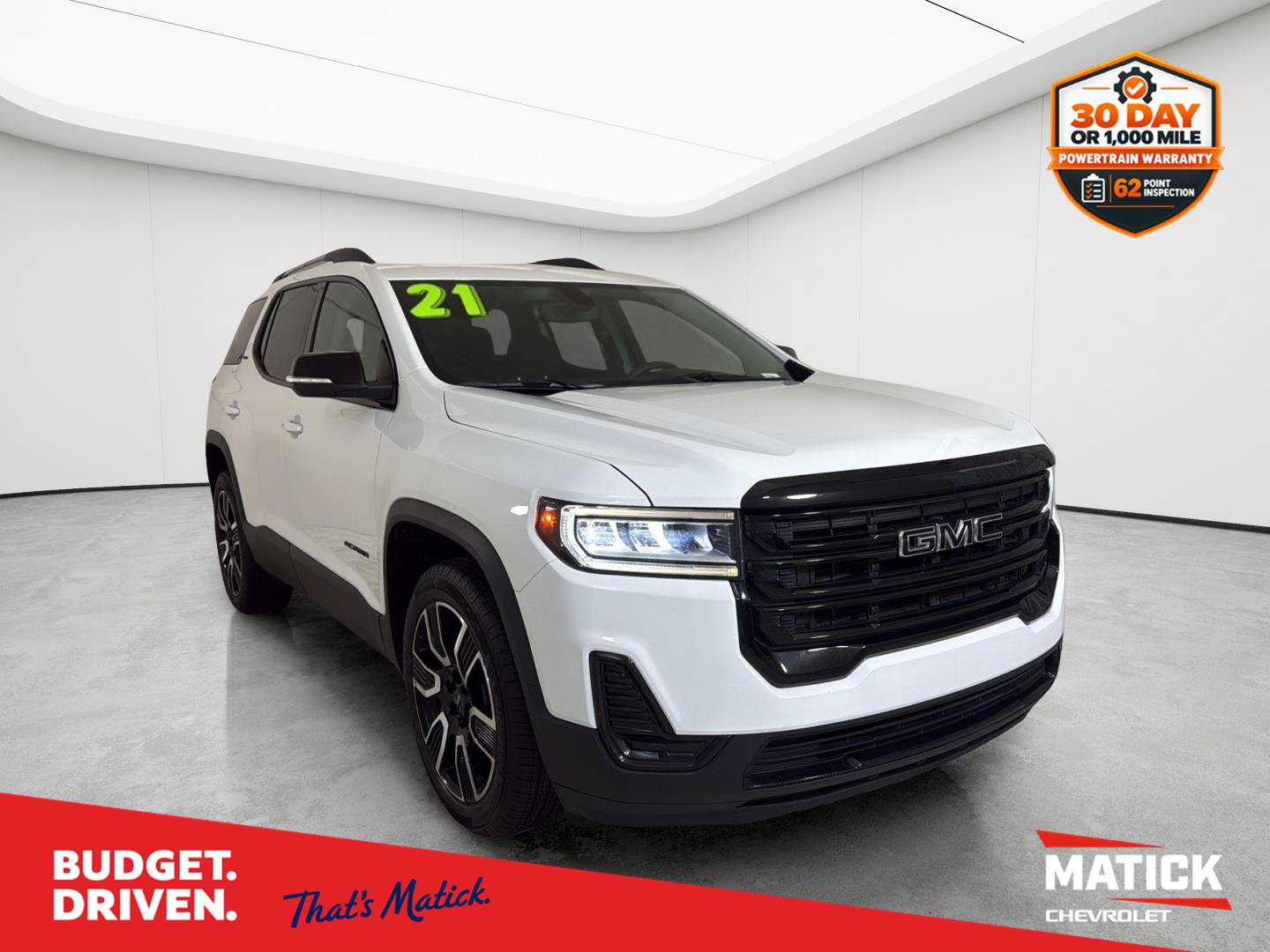 Certified 2021 GMC Acadia SLE w/ Elevation Edition