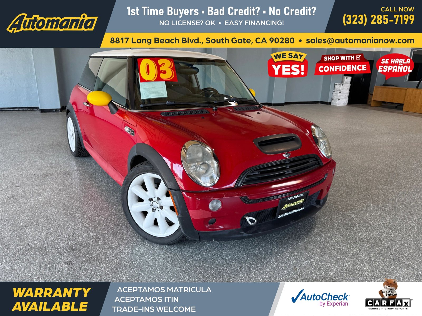 Used 2003 MINI Cooper S FWD image 1