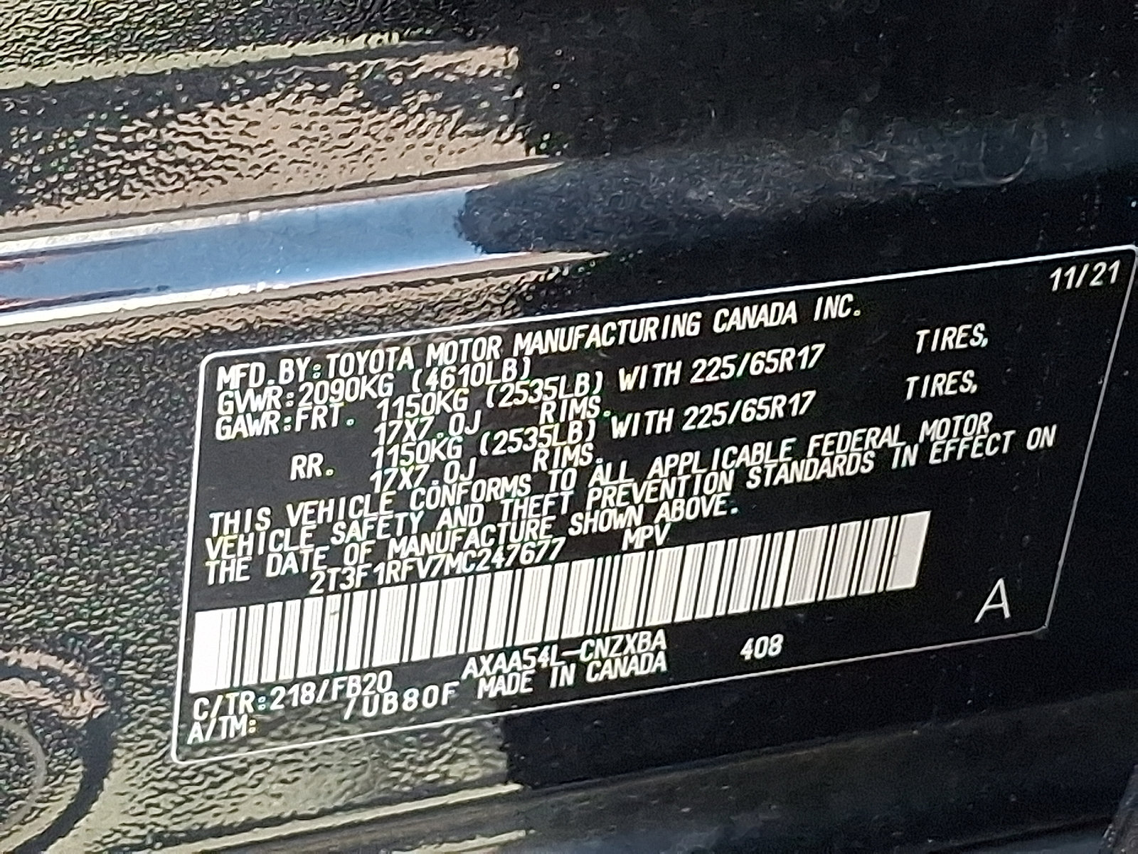 Used 2021 Toyota RAV4 LE w/ Carpet Mat Package (TMS) AWD/4WD image 28