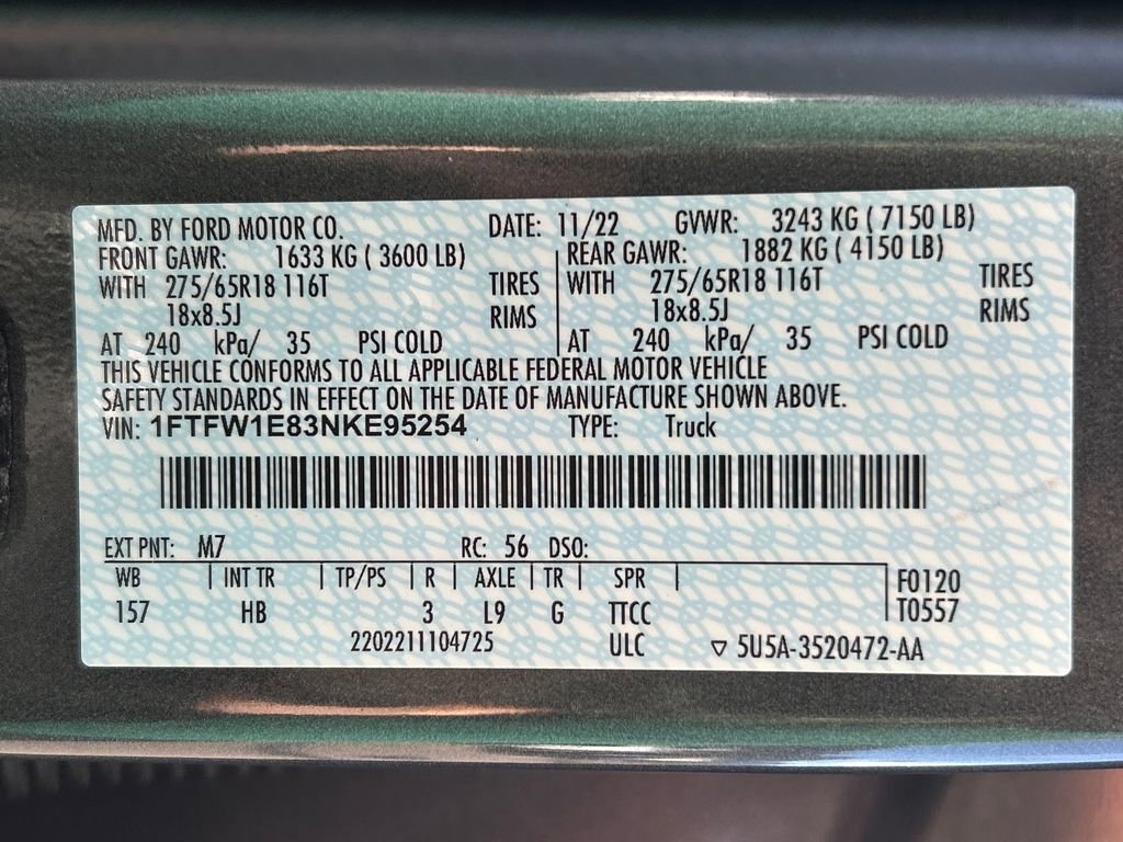 Used 2022 Ford F150 Lariat w/ Max Trailer Tow Package image 40