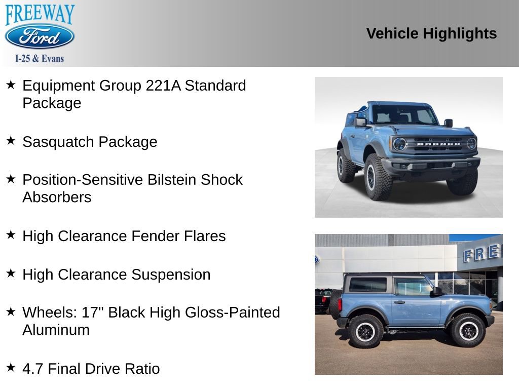 Used 2024 Ford Bronco Big Bend w/ Sasquatch Package image 2