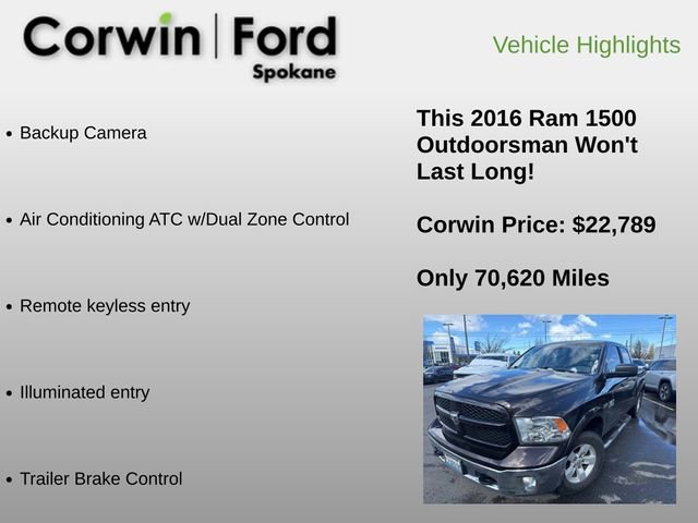 Used 2016 RAM 1500 Outdoorsman image 6
