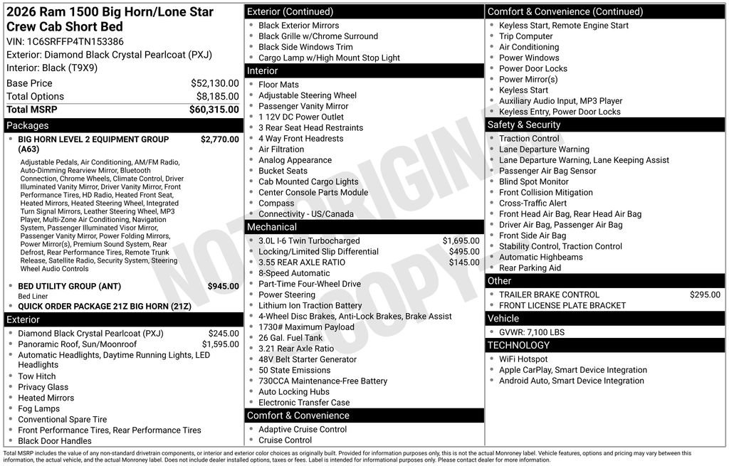 New 2026 RAM 1500 Big Horn image 2