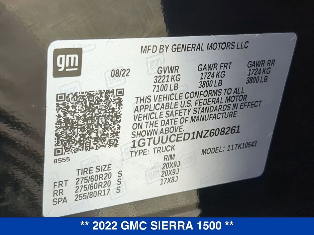 Certified 2022 GMC Sierra 1500 Elevation AWD/4WD image 26