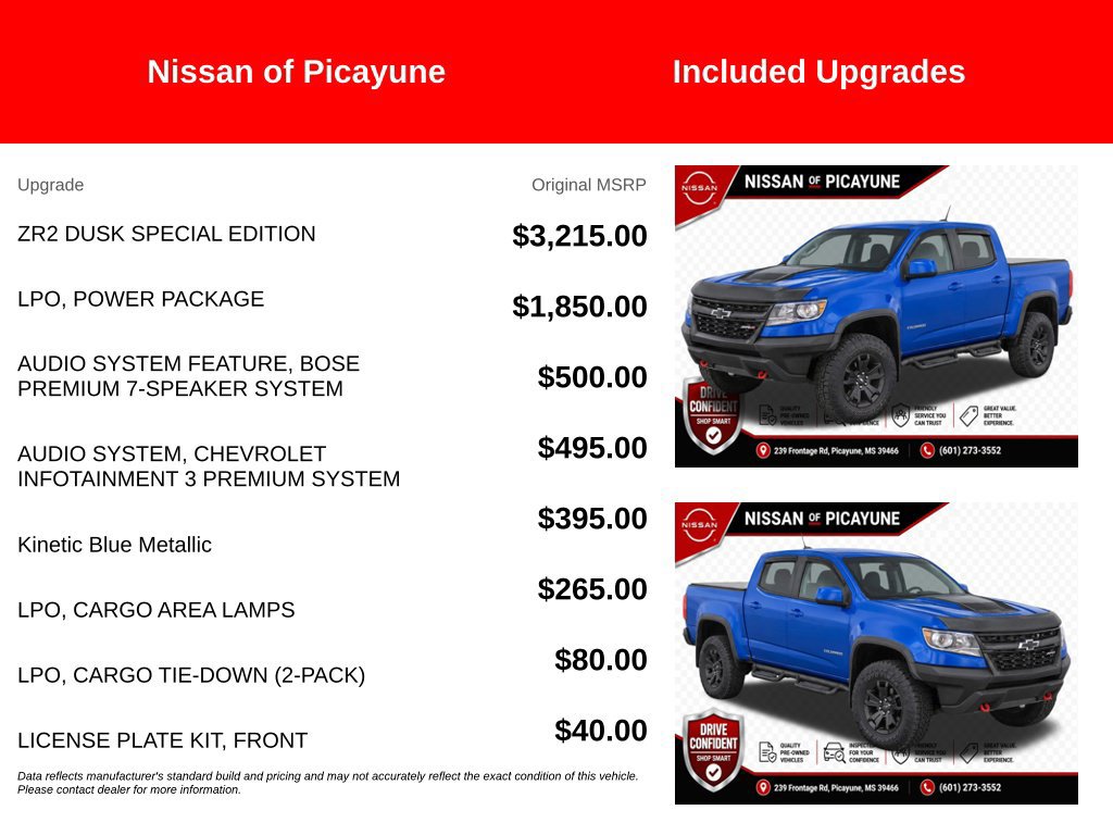 Used 2019 Chevrolet Colorado ZR2 w/ ZR2 Dusk Special Edition AWD/4WD image 7