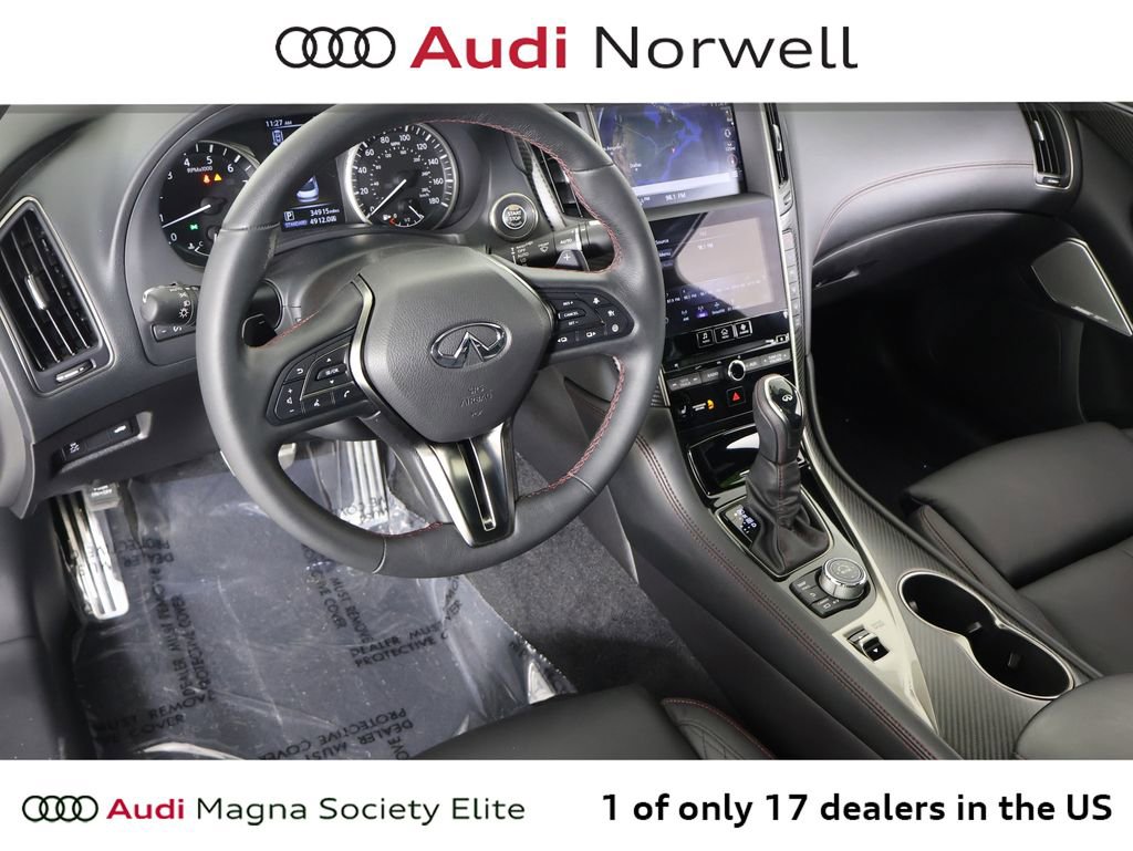 Used 2023 INFINITI Q50 Red Sport 400 w/ Black Opal Edition AWD/4WD image 2