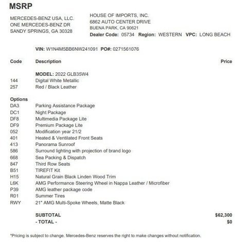 Certified 2022 Mercedes-Benz GLB 35 AMG 4MATIC image 3