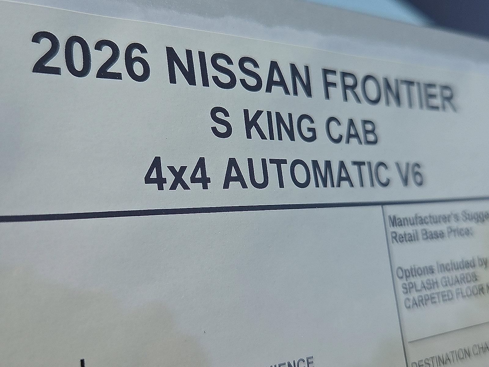 New 2026 Nissan Frontier S AWD/4WD image 8