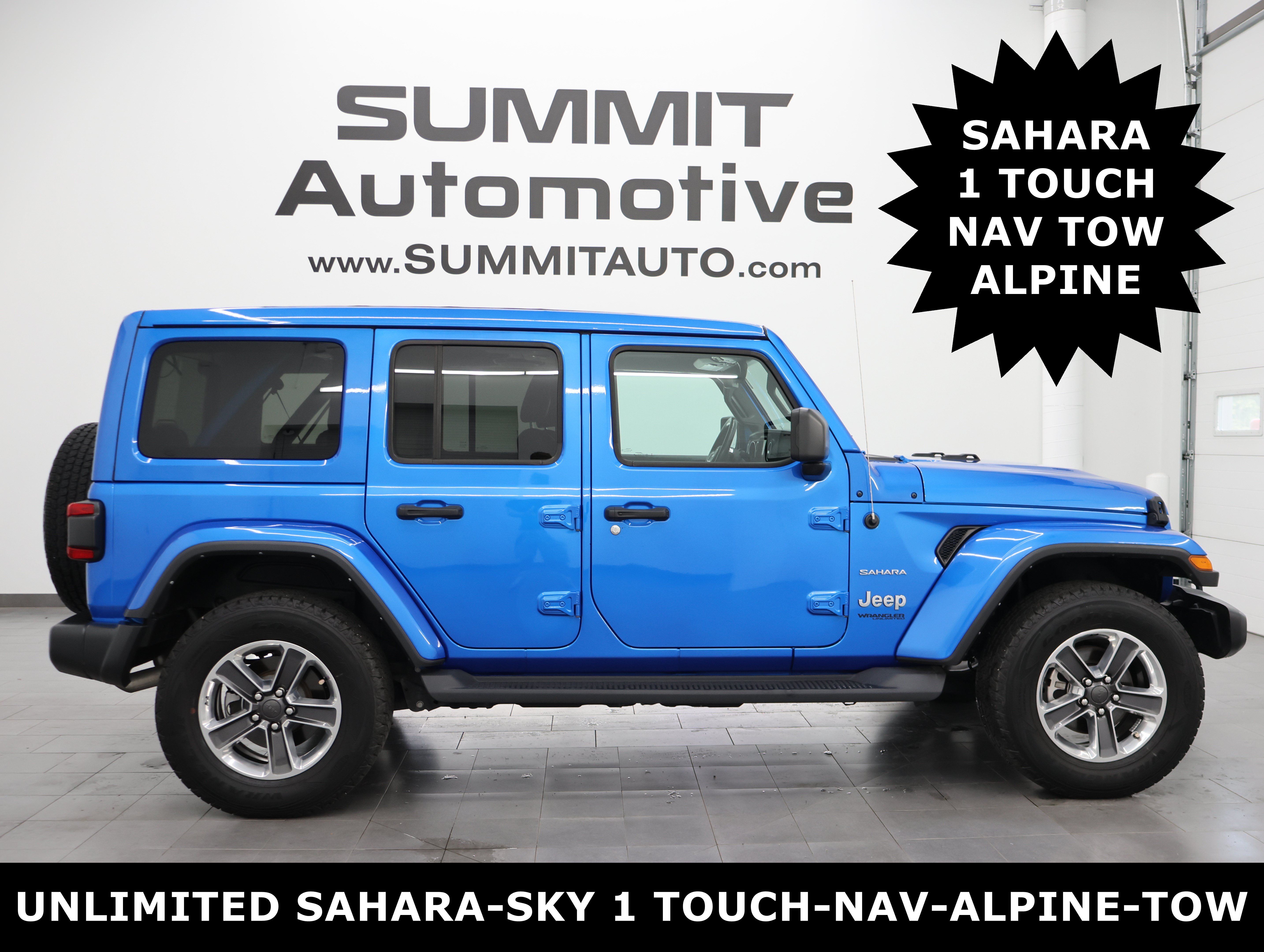 Used 2022 Jeep Wrangler Unlimited Sahara w/ LED Lighting Group AWD/4WD 360° Tour