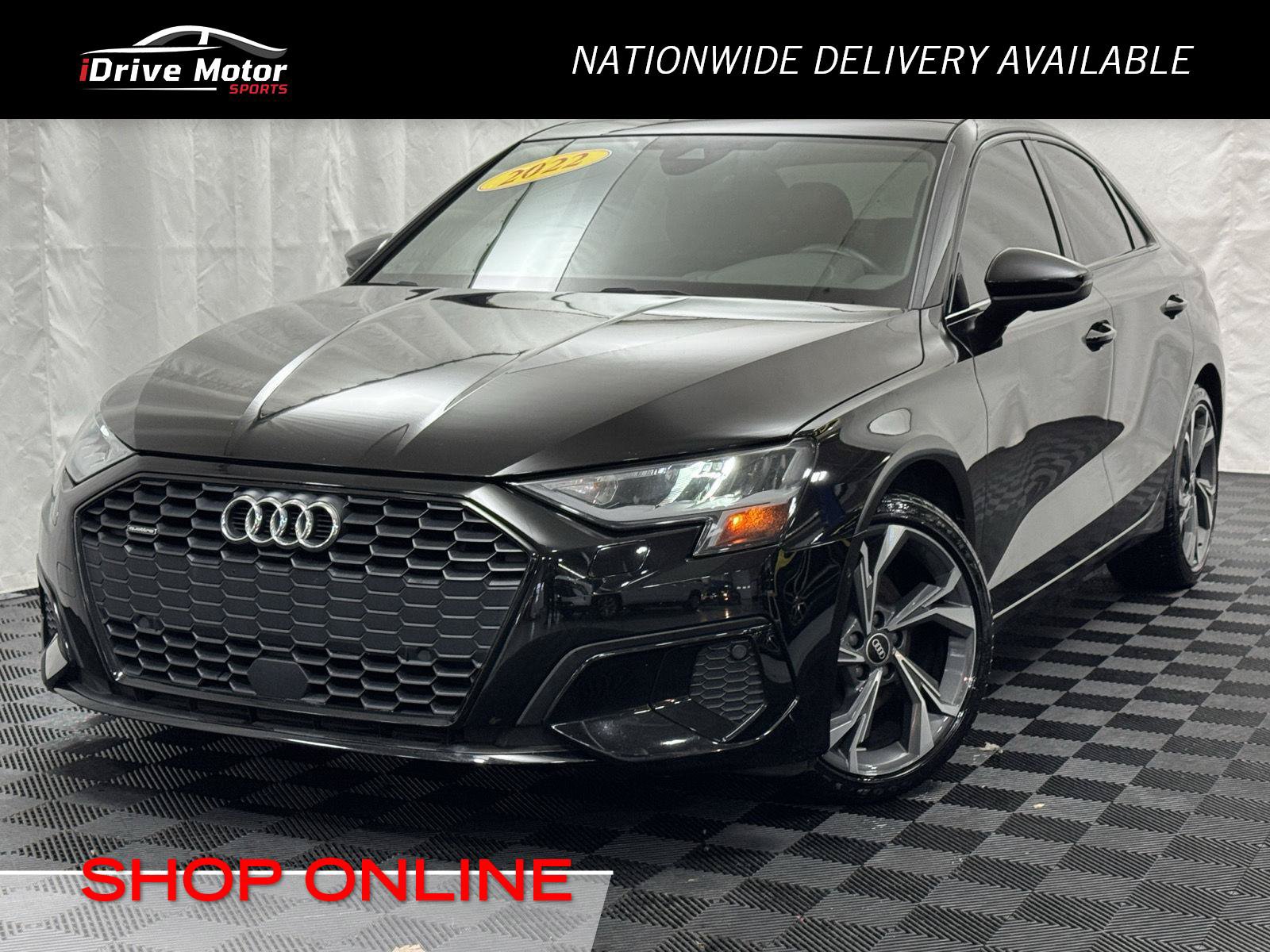 Used 2022 Audi A3 2.0T Premium w/ Black Optic Sport Package AWD/4WD image 1