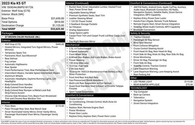 Used 2023 Kia K5 GT image 8