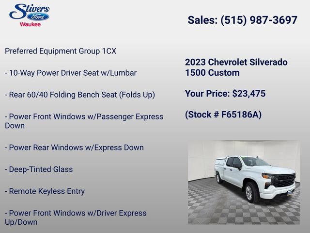 Used 2023 Chevrolet Silverado 1500 Custom AWD/4WD image 8