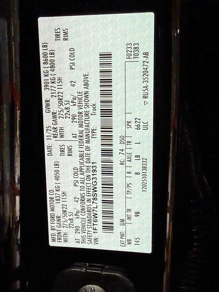 New 2025 Ford F150 Lightning Platinum image 47