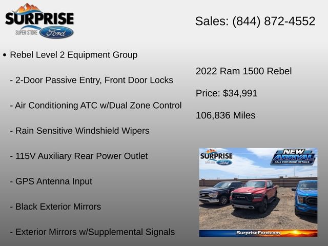 Used 2022 RAM 1500 Rebel w/ Rebel Level 2 Equipment Group AWD/4WD image 12