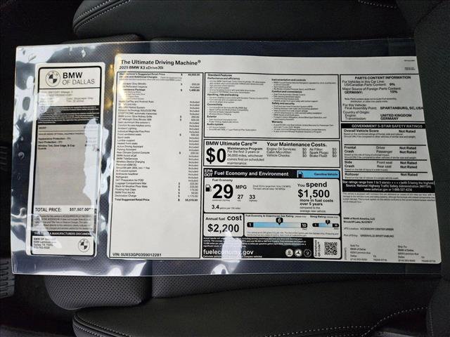 Used 2025 BMW X3 xDrive30i w/ Convenience Package image 20