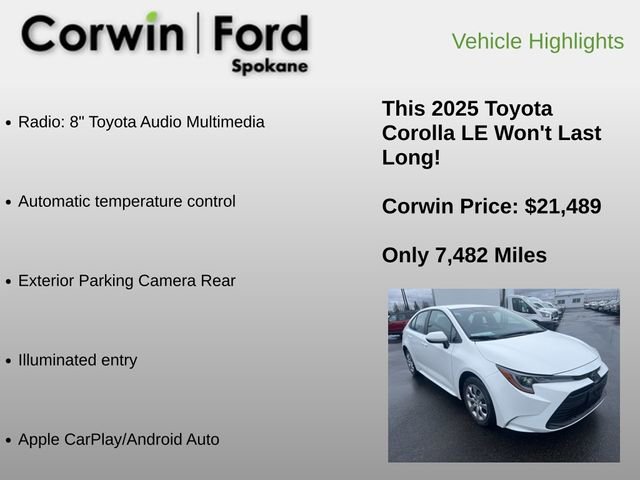 Used 2025 Toyota Corolla LE image 6