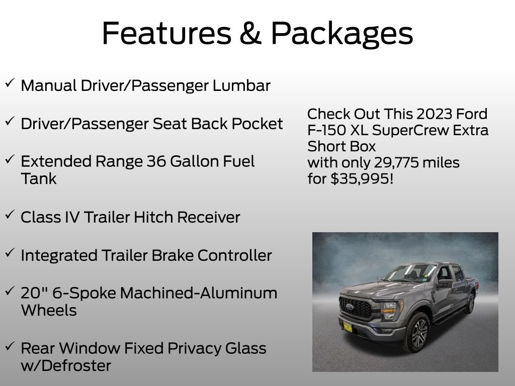 Certified 2023 Ford F150 XL w/ STX Appearance Package AWD/4WD image 17